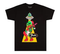 Fender Ugly Christmas Tee Alien, Blk, M