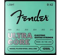 Fender 1250 Ultracore™ Guitar Strings, Nickel Plated Steel, Ball End, 1250L Gauges .009-.042, (6)