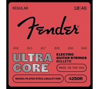 Fender 4250 Ultracore™ Guitar Strings, Nickel Plated Steel, Bullet End, 4250R Gauges .010-.046, (6)