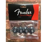 Fender USA '72 Telecaster Tele Custom Set of 4 Volume & Tone Knobs, Black Silver
