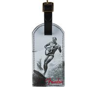 Vintage Surfer Luggage TAG, Black