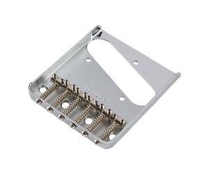 Fender Vintage Ashtray Style Telecaster Bridge with 6 Barrel Saddles (Chrome)