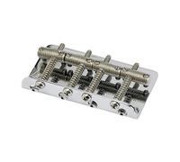Fender Vintage P and Jazz Style Bass Bridge with Threaded Saddles (Chrome)