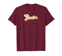 Fender Vintage Style Classic 70's Logo T-Shirt, Men, Burgundy, XX-Large