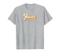 Fender Vintage Style Classic 70's Logo T-Shirt, Men, Heather Grey, Small