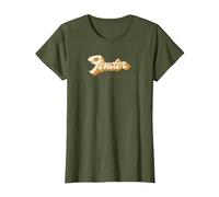 Fender Vintage Style Classic 70's Logo T-Shirt, Women, Olive Green, X-Small