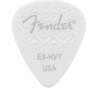 Fender Wavelength Guitar Picks 351 Shape, White, Extra Heavy, 6-Pack