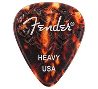 Fender Wavelength Tortoise Shell Guitar Picks (6) - 351 Shape - Heavy