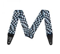Fender Guitar Strap Wavy Checkerboard Polyester Blue