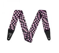 Fender Wavy Checkerboard Polyester Strap Pink