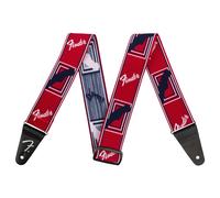 Fender Weighless 2" Monogram Strap Red/White/Blue