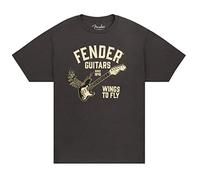 Fender Wings To Fly T-Shirt, Vintage Black, M