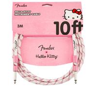 Fender x Hello Kitty White/Pink Woven Cable 10