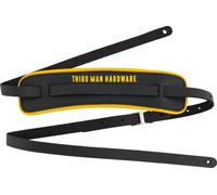 Fender x Third Man Hardware Leather Guitar Strap, Black & Yellow | Premium adjustable leather strap, electric & acoustic compatible, iconic collab design, guitarist gift, Fender accessories