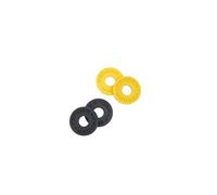 Fender® x Third Man Hardware™ Strap Blocks, 2 x Black and 2 x Yellow