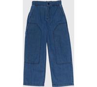 FENDI Boy's Wide-Leg Denim Jeans with All-Over FF Monogram - Size: 10 - male
