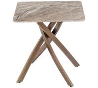 Fendi Brown Marble End Table
