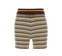 FENDI cotton striped knit shorts - Brown XS-S-M-L