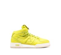 FENDI FF logo-embroidered high-top sneakers - Green 37-38-39-40