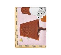 FENDI Gardening-print silk scarf - Pink One Size