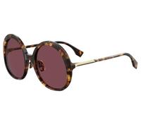 Fendi Woman FF 0430/S 086/U1 Outlet sunglasses Acetate Dark havana Violet Round Normal