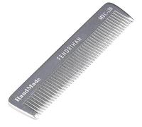 Fendrihan Sturdy Metal Fine Tooth Barber Pocket Grooming Comb (4.6 Inches)