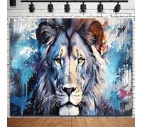 FENDROM Animal Lion Tapestry African Watercolor Lion King Wall Tapestries Hippie Art Wall Hanging Home Decor For Bedroom Living Room Dorm Room