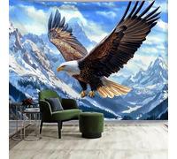 FENDROM Large Eagle Tapestry, Aerial View of Bald Eagle Flying in the Snow Covered Grand Canyon Rocky Art, Wide Wall Hanging for Bedroom Living Room Dorm