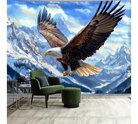 FENDROM Large Eagle Tapestry, Aerial View of Bald Eagle Flying in the Snow Covered Grand Canyon Rocky Art, Wide Wall Hanging for Bedroom Living Room Dorm