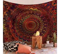 FENDROM Popular Handicrafts Indian hippie Bohemian Psychedelic Peacock Mandala Wall hanging College Dorm Beach Throws Table Cloth Bedding Tapestry