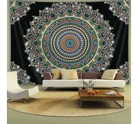 FENDROM Popular Handicrafts Mandala Tapestry Wall Hanging Psychedelic Aesthetic Indian Hippie Wall Decor Bohemian Wall Art Boho Home Decoration for Bedroom Living Room Dorm