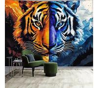 FENDROM Psychedelic Tiger tapestry,Big Tiger Art Wild Predator Animal Wildlife Landscape Wall Hanging for Bedroom Men Kids Backdrop Posters for College Dorm