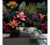 FENDROM Tropical Green Leaf Plant Tapestry Wall Hanging, Palm Tree Leaves Rainforest Jungle Nature Room Wall Art Tapestries Forest Aesthetic for Bedroom College Drom Home Office