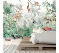 FENDROM Tropical Jungle Animals Plant Tapestry Wall Hanging, Palm Tree Leaves Rainforest Jungle Nature Room Wall Art Tapestries Forest Aesthetic for Bedroom College Drom Home Office