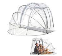 feneihe Baby Shade Tent, Portable Mosquito Net for Bed, Cot Crib Canopy, Instant Pop Up Bubble Dome Clear, Outdoor Hot Tub Shelter, Pool with Screen, Garden Football House, 235cm Clear
