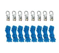 feneihe Rope Roller Cam Lock Tensioner - Knot-Free Cord and Rope Tightening and Cinching Tool for 3mm, Heavy Duty Ropes Rollers for Para Cord with Pulley System. Portable Camping Tools 16pcs