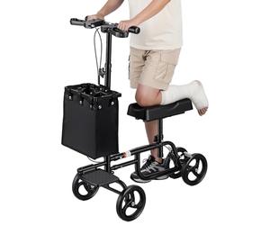 feneihe Steerable Knee Walker for Adults - All Terrain Knee Mobility Scooter for Broken Ankle & Foot Surgery - Heavy Duty Walker Alternative to Crutches, Walking Frame with Wheels & Zimmer Frame bla