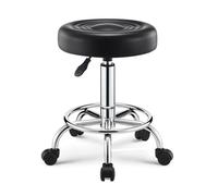 feneihe Stool on Wheels,Adjustable Rolling Swivel Stool,Hydraulic Heavy Duty Drafting Chair Stool,Hydraulic Heavy Duty Drafting Chair Stool for Salon Office Therapist Beauty Spa Hairdressing Tattoo B
