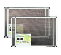 Fenestrelle Expandable Window Screen, 2 Way Adjustable, Horizontal (20" H x 28" - 54" W) or Convert to Vertical (28" H x 20" - 38" W), Perfect Replacement Screen for Windows, 2 Pack of Large Screens
