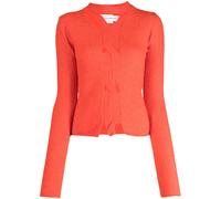 Feng Chen Wang cut-out fine-knit jumper - Red S-M