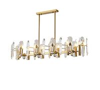 Feng Shui， 12 Lights Crystal Chandelier Modern Luxurious Light Adjustable Ceiling Light Fixture Pendant Lamp for Dining Room Bathroom Bedroom Livingroom,E14-Bronze 135x22cm(53x9inch) Commemoration Day