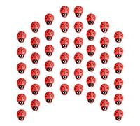 Feng Shui 150pcs Mini Resin Ladybug Figurines Small Tiny Insect Animal Figures for DIY Crafts Micro Landscape Garden Decorations