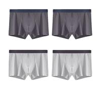 Feng Shui， 4 Pcs/Lot Men's Cotton Stripe Boxer Mens Underpants Underwear Shorts Panties Plus Size