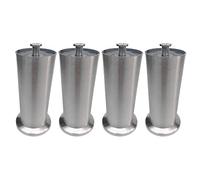 Feng Shui， 4 Pcs Stainless Steel Furniture Legs, Round Table Leg, Heavy Duty Sofa Replacement Feet, DIY Support Foot for Cabinet Bed Ottoman, M10 Threaded Stem (72cm/28.35in) (19.5cm/7.68in)