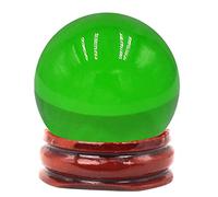 Feng Shui 40MM Multicolor Crystal Ball Asian Rare Natural Magic Beads Healing Sphere Globe Quartz Photography Balls W3820 (Green)