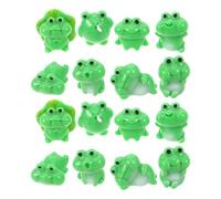 Feng Shui， 40pcs Mini Resin Frog Figurines Set Cute Small Green Frogs for Moss Micro-landscape and Garden Miniature Ornaments Desk Decorative Collectible Animals for Home and Fairy Garden