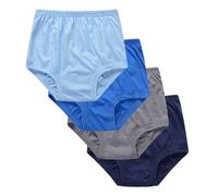 Feng Shui， 5Pcs Seniors Men's Underwear Cotton Briefs for Medium Elderly Men's Plus Size Panties Soft Flex Fit Panties