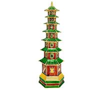Feng Shui 7 Level Scholastic Pagoda Enhanced Spiritual Energy Amulet Statue Home Decoration