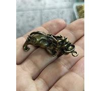 Feng Shui Antique Bronze Antique Miscellaneous Collection of Pure Copper Pi Xiu small Ornaments key Pendant old goods old Objects