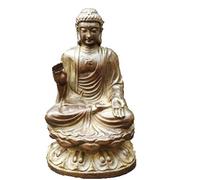 Feng Shui Antique Bronze Miscellaneous Collection Copper Buddha Sakyamuni Buddha Statue Small Ornaments